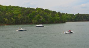 Boating on Lake Lanier ~~ Photograph by Robert Sutherland