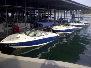 Rent a personal watercraft, a runabout or a houseboat on Lake Lanier. ~~ Photograph by Robert Sutherland