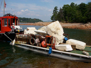 Shore Sweep cleans the junk out of Lake Lanier