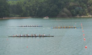 Rowing at the Lake Lanier Olympic Venue ~~ Photograph by Robert Sutherland