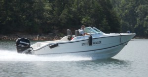 DNR Rangers Patrolling Lake Lanier ~~ Photograph by Robert Sutherland