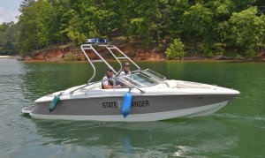 DNR Rangers diligently patrol Lakes Allatoona and Lanier.  ~~  Photograph by Robert Sutherland