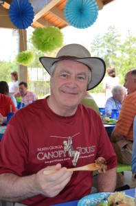 Kirk Watkins of North Georgia Canopy Tours at the 2014 Lake Lanier Convention & Visitors Bureau Annual Meeting ~~ Photograph by Robert Sutherland