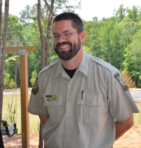 Don Carter State Park Manager Will Wagner at the 2014 Lake Lanier Convention & Visitors Bureau Annual Meeting ~~ Photograph by Robert Sutherland