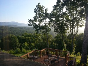 The North Georgia mountains, as seen from my room. ~~ Photograph by Robert Sutherland