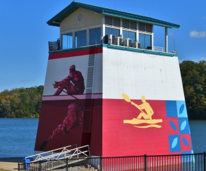 The Timing Tower at the Olympic Venue on Lake Lanier ~~ Photograph by Robert Sutherland