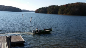 Plenty of water in Lake Lanier as Winter Pool begins. ~~ Photograph by Robert Sutherland