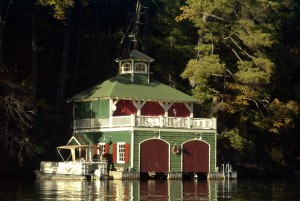 One of dozens of awesome boathouses around Lake Rabun. ~~ Photograph by Robert Sutherland