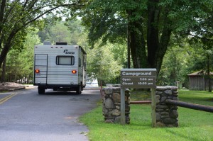 Lake Lanier Campgrounds accomodate all sizes of RVs. ~~ Photograph by Robert Sutherland 