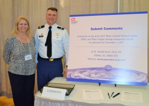 USACE Chief of Staff Kristina Mullins & USACE Commander Colonel Jon J. Chytka at the DEIS & WCM Open House ~~ Photograph by Robert Sutherland