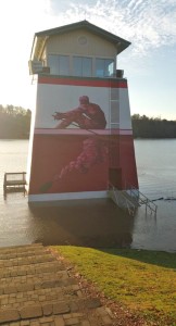 Timing Tower at Lake Lanier Olympic Venue on 12-29-15. ~ Photo from LLOV Facebook page.