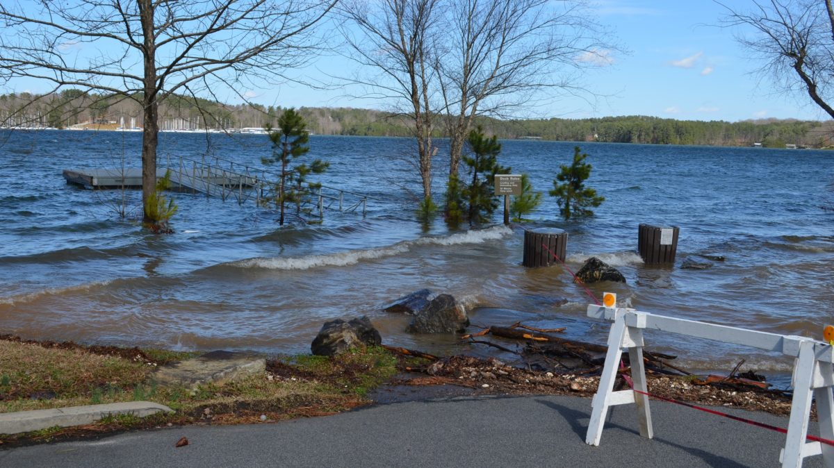 How can high water close boat ramps on Lake Lanier? Lake Lanier